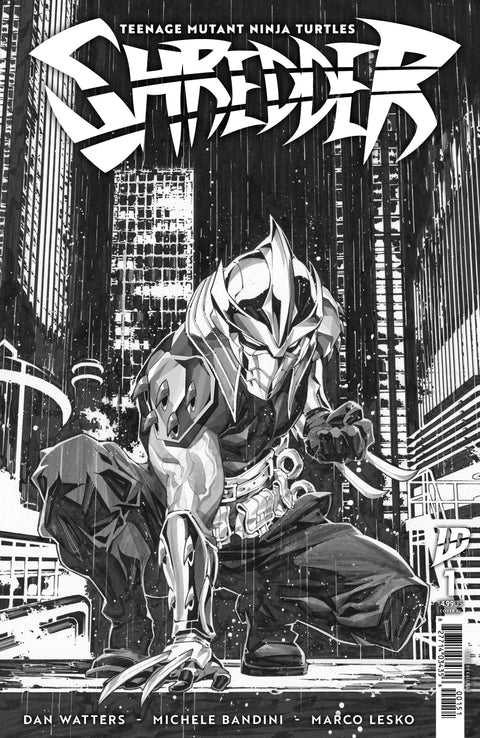 Teenage Mutant Ninja Turtles: Shredder 1 Comic 1:25 Kael Ngu Incentive B&W IDW Publishing 2025