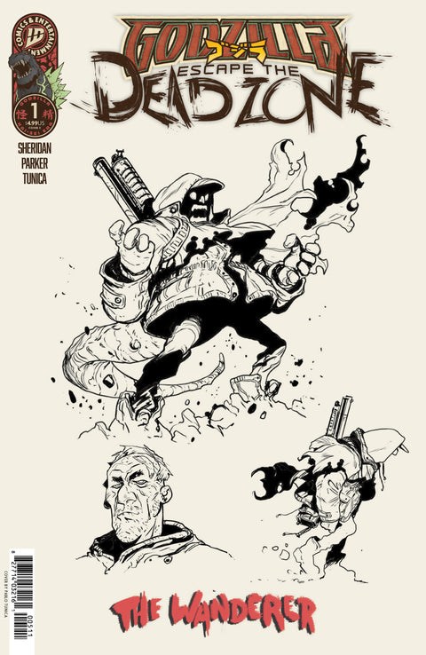Godzilla: Escape the Deadzone 1 Comic Cvr C Tunica Concept Art IDW Publishing 2025