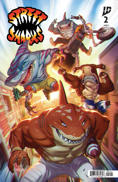 Street Sharks (IDW) 2 Comic Mateus Santolouco Variant IDW Publishing 2025
