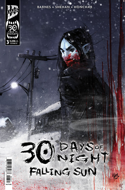 30 Days of Night: Falling Sun #3 Variant B (Damien Worm) IDW Publishing Rodney Barnes Chris Shehan DAMIEN WORM