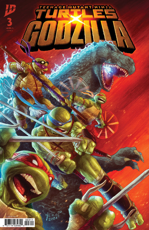 Teenage Mutant Ninja Turtles x Godzilla #3 Cover A (Pe) IDW Publishing Tim Seeley Fero Pe Fero Pe
