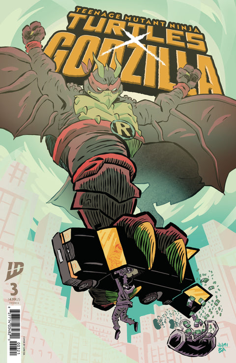 Teenage Mutant Ninja Turtles x Godzilla #3 Variant B (Ba) IDW Publishing Tim Seeley Fero Pe Juni Ba
