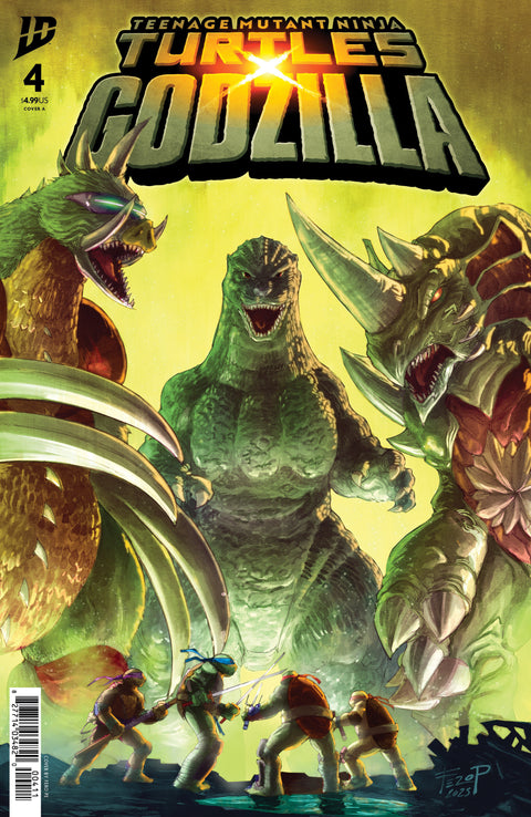 Teenage Mutant Ninja Turtles x Godzilla #4 Cover A (Pe) IDW Publishing Tim Seeley Fero Pe Fero Pe