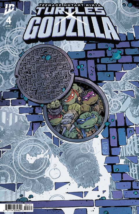 Teenage Mutant Ninja Turtles x Godzilla 4 Comic Jorge Corona Variant IDW Publishing 2026