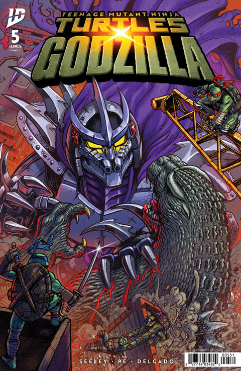 Teenage Mutant Ninja Turtles x Godzilla 5 Comic Matt Frank Variant IDW Publishing 2026