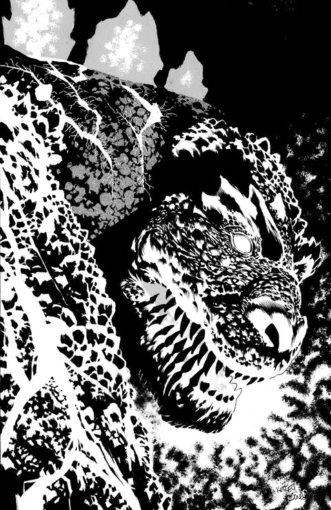 The Horror of Godzilla [Kai-Sei Era] #1 Variant RI (50) (Jones B&W Full Art) 1:50 IDW Publishing Ethan Parker Tristan Jones Kelley Jones