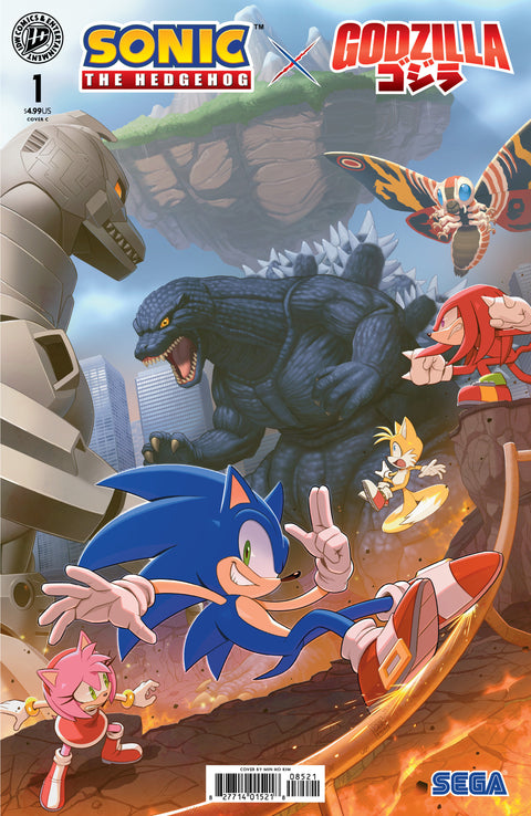 Sonic the Hedgehog x Godzilla #1 Variant C (Kim) IDW Publishing Nick Marino Jack Lawrence Min Ho Kim