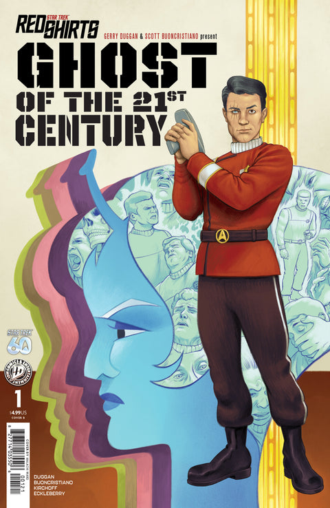 Star Trek: Red Shirts--Ghost of the 21st Century #1 Variant B (Ward) IDW Publishing Gerry Duggan Scott Buoncristiano Malachi Ward