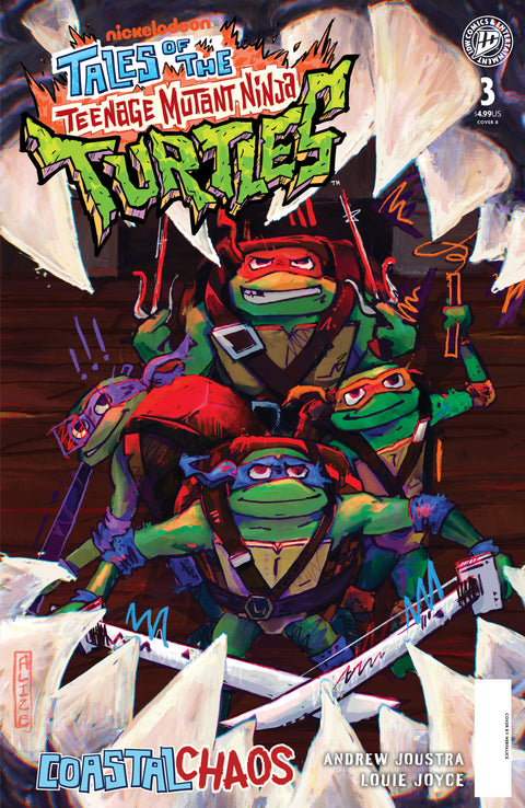 Tales of the Teenage Mutant Ninja Turtles: Coastal Chaos #3 Variant B (NerfAlice) IDW Publishing Andrew Joustra Louie Joyce NerfAlice