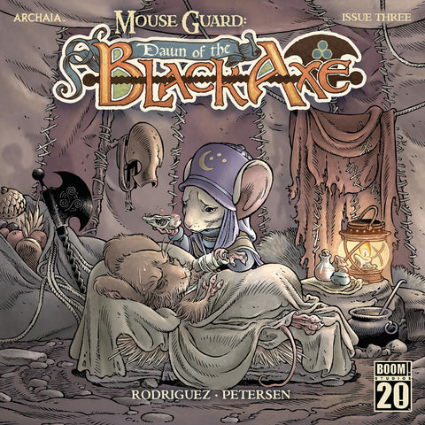 Mouse Guard: Dawn of the Black Axe #3 A Main (Dressed, Rodríguez) Boom Entertainment David Petersen Gabriel Rodríguez Gabriel Rodríguez