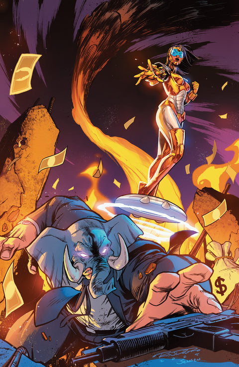 The Center Holds #1 C 1:10 INCV (Full Art, Randolph) 1:10 Boom Entertainment Larry Hama M.D. Bright Khary Randolph