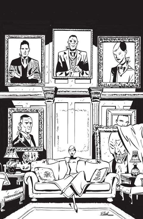 Fall of the House of Slaughter 1 Comic Elsa Charretier B&W Incentive Variant (1:10) Boom! Studios 2026
