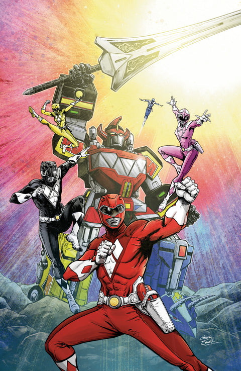 Mighty Morphin Power Rangers (2026) #2 I 1:50 INCV (Full Art, Smith) 1:50 Boom Entertainment Marguerite Bennett Andrew Lee Griffith Gavin Smith