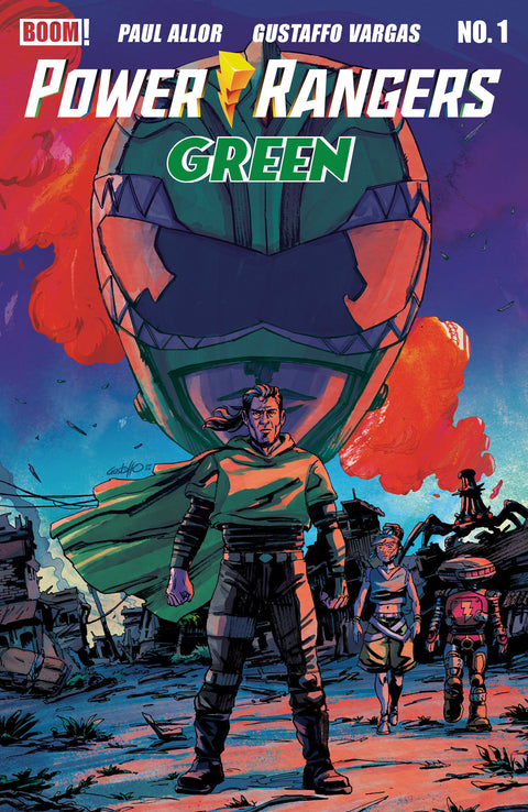 Power Rangers Green #1 B Variant (Dressed, Vargas) Boom Entertainment Paul Allor Gustaffo Vargas Gustaffo Vargas