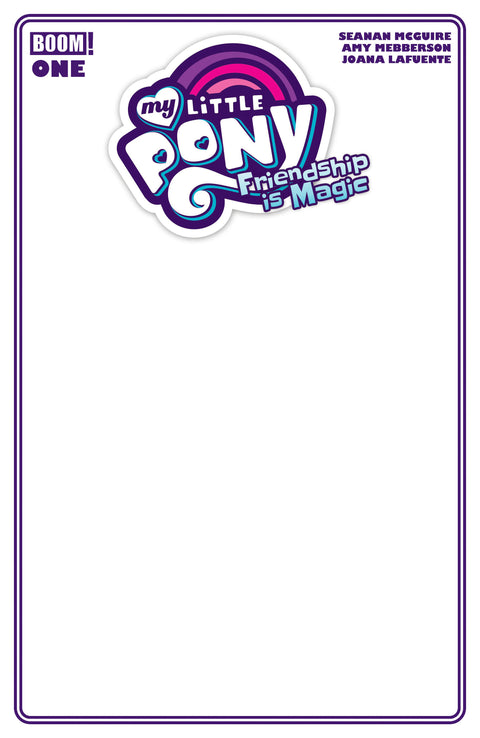 My Little Pony: Friendship is Magic (2026) #1 D Blank Sketch Variant Boom Entertainment Seanan McGuire Amy Mebberson 