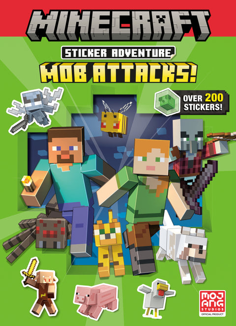 Minecraft Sticker Adventure: Mob Attacks! (Minecraft) Random House Children's Books Random House Random House 