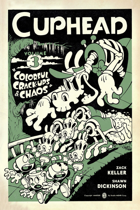 Cuphead Volume 3: Colorful Crack-Ups & Chaos Dark Horse Comics Studio MDHR Shawn Dickinson 