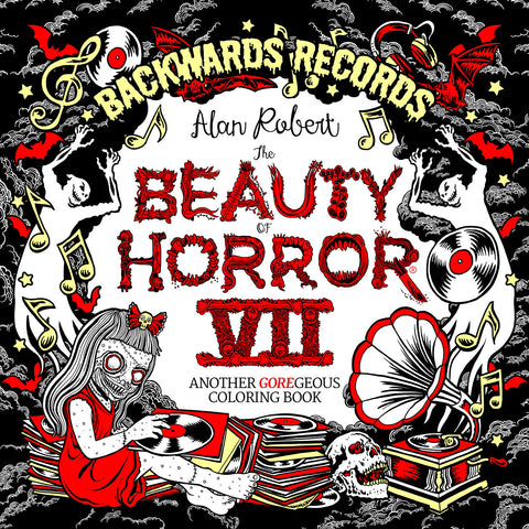 The Beauty of Horror 7: Backwards Records Coloring Book IDW Publishing Alan Robert  