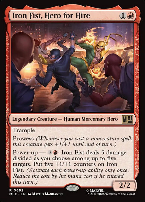 Iron Fist, Hero for Hire (Foil)