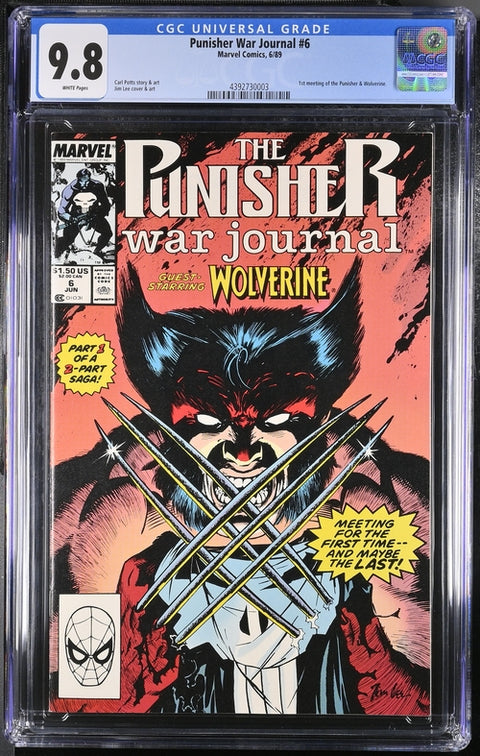 Punisher War Journal, Vol. 1 #6 (CGC 9.8) (Cvr A) (1989) Jim Lee Cover  A Jim Lee Cover  Buy & Sell Comics Online Comic Shop Toronto Canada