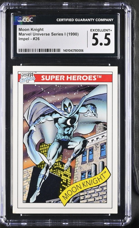 Marvel Universe Series I - Moon Knight #25 (CGC 5.5) (1990) Impel   Impel  Buy & Sell Comics Online Comic Shop Toronto Canada