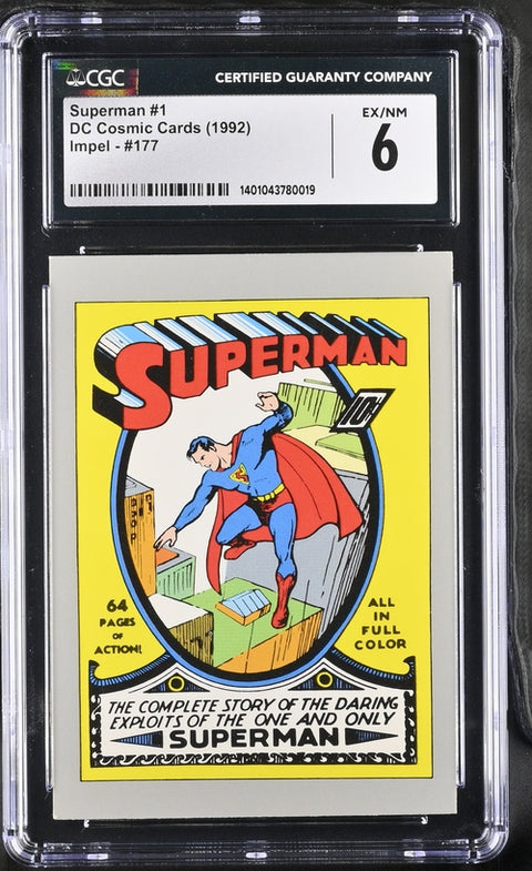 DC Cosmic Cards - Superman #1 (CGC 6.0) (1992) Impel   Impel  Buy & Sell Comics Online Comic Shop Toronto Canada