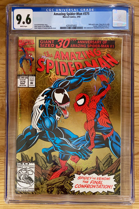 The Amazing Spider-Man, Vol. 1 #375 (CGC 9.6) (1993) Foil Cover