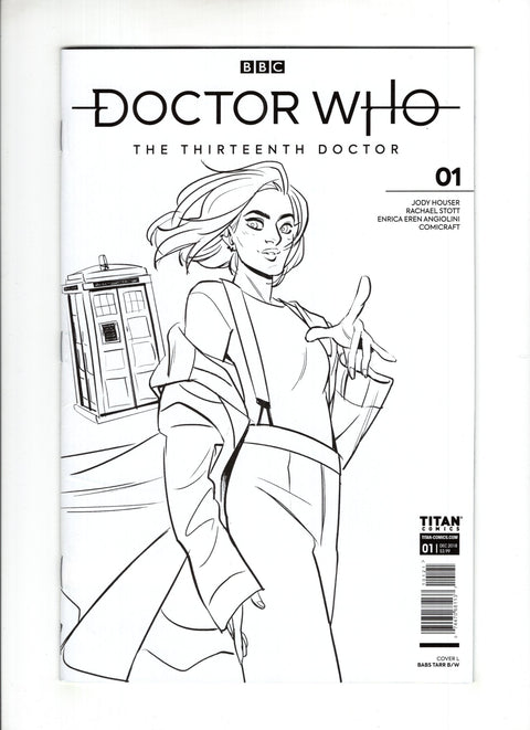Doctor Who: The Thirteenth Doctor #1 (Cvr L) (2018) Babs Tarr B&W Variant  L Babs Tarr B&W Variant  Buy & Sell Comics Online Comic Shop Toronto Canada