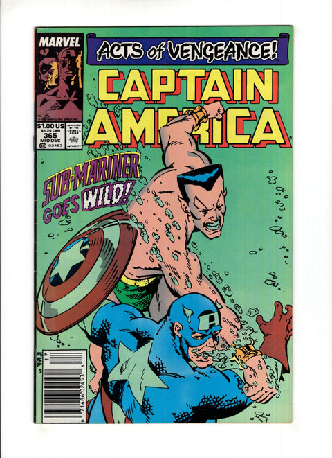 Captain America, Vol. 1 #365 (1989)  Newsstand    Buy & Sell Comics Online Comic Shop Toronto Canada