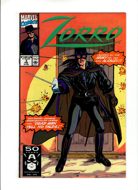 Zorro (Marvel) #3 (1991)      Buy & Sell Comics Online Comic Shop Toronto Canada
