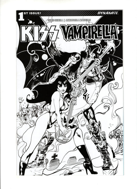 Kiss / Vampirella #1 (Cvr F) (2017) Incentive Roberto Castro B&W Cover   F Incentive Roberto Castro B&W Cover   Buy & Sell Comics Online Comic Shop Toronto Canada