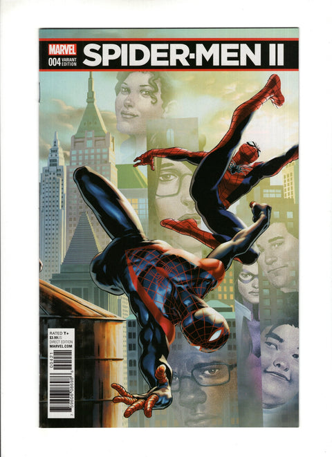 Spider-Men II #4 (Cvr B) (2017) Variant Jesus Saiz Connecting D Cover  B Variant Jesus Saiz Connecting D Cover  Buy & Sell Comics Online Comic Shop Toronto Canada