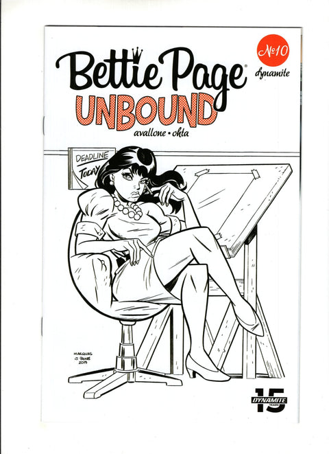Bettie Page: Unbound #10 (Cvr J) (2020) Anthony Marques B&W Variant  J Anthony Marques B&W Variant  Buy & Sell Comics Online Comic Shop Toronto Canada