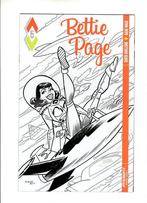 Bettie Page, Vol. 1 #5 (Cvr D) (2017) Incentive J Bone B&W Variant  D Incentive J Bone B&W Variant  Buy & Sell Comics Online Comic Shop Toronto Canada