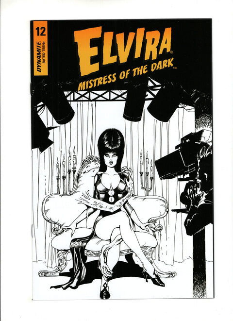Elvira: Mistress Of The Dark (Dynamite Entertainment) #12 (Cvr I) (2020) Incentive Roberto Castro B&W Virgin  I Incentive Roberto Castro B&W Virgin  Buy & Sell Comics Online Comic Shop Toronto Canada