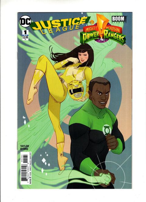 Justice League / Mighty Morphin Power Rangers #1 (Cvr F) (2017) Marguerite Sauvage Green Lantern Variant  F Marguerite Sauvage Green Lantern Variant  Buy & Sell Comics Online Comic Shop Toronto Canada