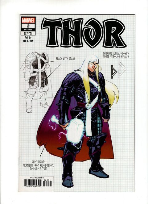 Thor, Vol. 6 #2 (Cvr C) (2020) Nic Klein Design  C Nic Klein Design  Buy & Sell Comics Online Comic Shop Toronto Canada