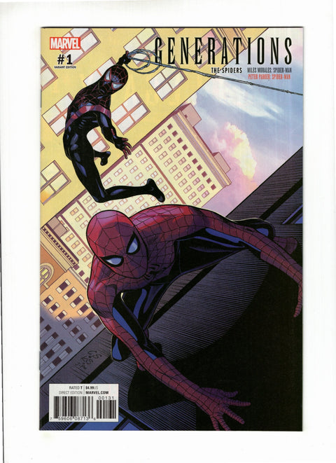 Generations: Miles Morales Spider-Man & Peter Parker Spider-Man #1 (Cvr C) (2017) Chris Sprouse Incentive Variant (1:25)  C Chris Sprouse Incentive Variant (1:25)  Buy & Sell Comics Online Comic Shop Toronto Canada