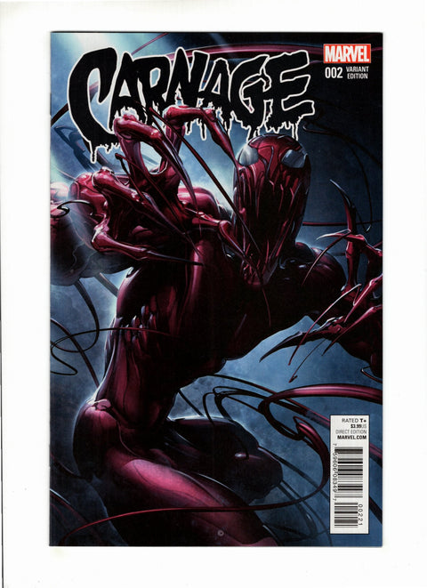 Carnage, Vol. 2 #2 (Cvr B) (2016) Incentive Clayton Crain Variant Cover   B Incentive Clayton Crain Variant Cover   Buy & Sell Comics Online Comic Shop Toronto Canada