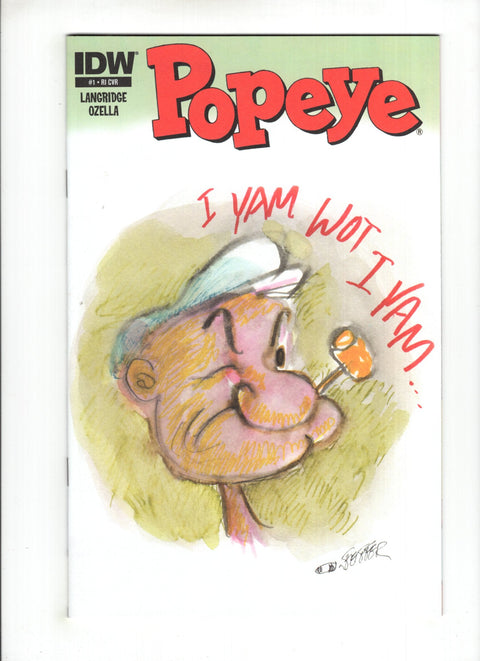 Popeye, Vol. 1 (IDW) #1 (Cvr RI) (2012) Jules Feiffer Retailer Incentive  RI Jules Feiffer Retailer Incentive  Buy & Sell Comics Online Comic Shop Toronto Canada