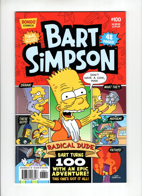 Bart Simpson #100 (2016) Final Issue   Final Issue  Buy & Sell Comics Online Comic Shop Toronto Canada