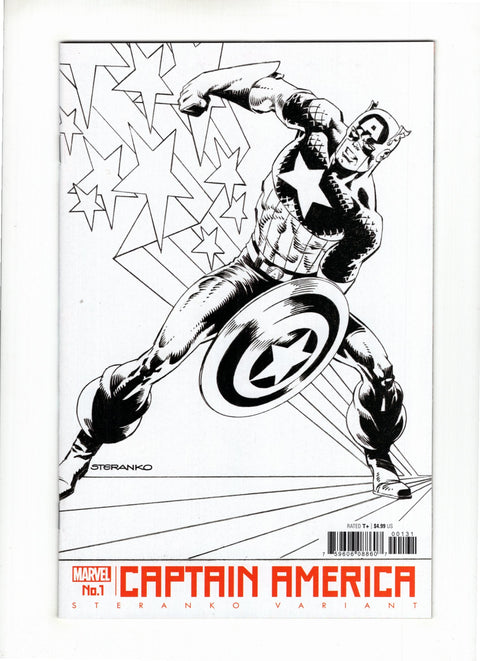 Captain America, Vol. 9 #1 (Cvr C) (2018) Jim Steranko 1:50 Retailer Incentive Variant Cover  C Jim Steranko 1:50 Retailer Incentive Variant Cover  Buy & Sell Comics Online Comic Shop Toronto Canada