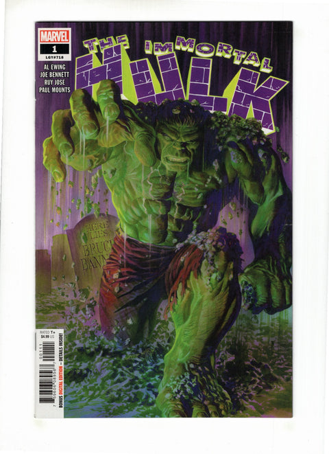 The Immortal Hulk #1 (Cvr A) (2018) Regular Alex Ross  A Regular Alex Ross  Buy & Sell Comics Online Comic Shop Toronto Canada