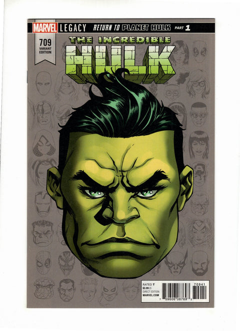 The Incredible Hulk, Vol. 3 #709 (Cvr D) (2017) Incentive Mike McKone Legacy Headshot Variant  D Incentive Mike McKone Legacy Headshot Variant  Buy & Sell Comics Online Comic Shop Toronto Canada