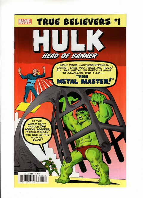 True Believers: Hulk: Head Of Banner #1 (2019)      Buy & Sell Comics Online Comic Shop Toronto Canada