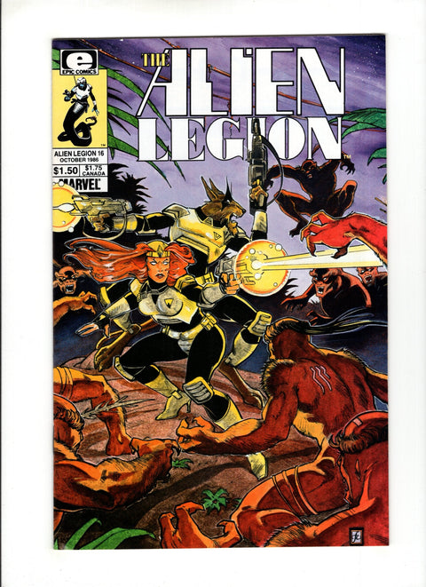 Alien Legion, Vol. 1 #16 (1986)      Buy & Sell Comics Online Comic Shop Toronto Canada