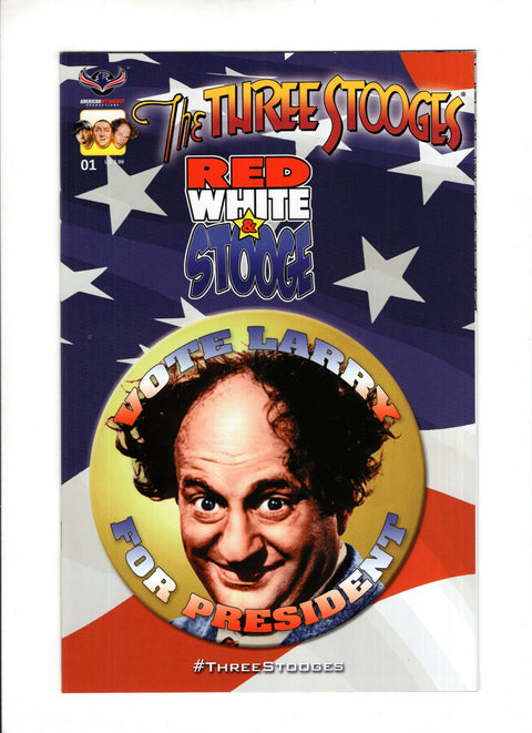 Three Stooges Red White & Stooge #1 (Cvr B) (2016) Larry  B Larry  Buy & Sell Comics Online Comic Shop Toronto Canada
