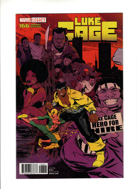 Luke Cage, Vol. 1 #166 (Cvr B) (2017) Incentive Sanford Greene Connecting Variant  B Incentive Sanford Greene Connecting Variant  Buy & Sell Comics Online Comic Shop Toronto Canada