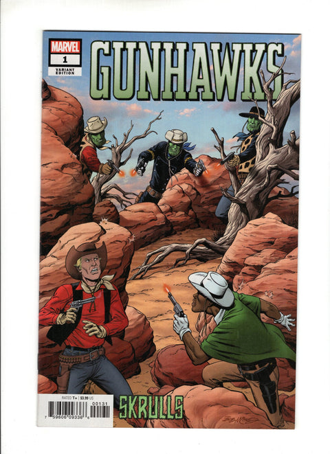 Gunhawks, Vol. 2 #1 (Cvr C) (2019) Bob McLeod Skrulls Variant  C Bob McLeod Skrulls Variant  Buy & Sell Comics Online Comic Shop Toronto Canada