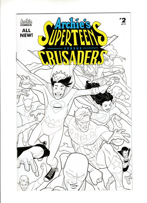 Archie's Superteens Vs Crusaders #2 (Cvr B) (2018) Variant David Williams Black & White  B Variant David Williams Black & White  Buy & Sell Comics Online Comic Shop Toronto Canada